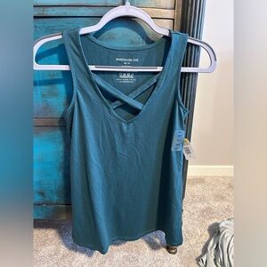 Warehouse One Deep Teal Tank Top